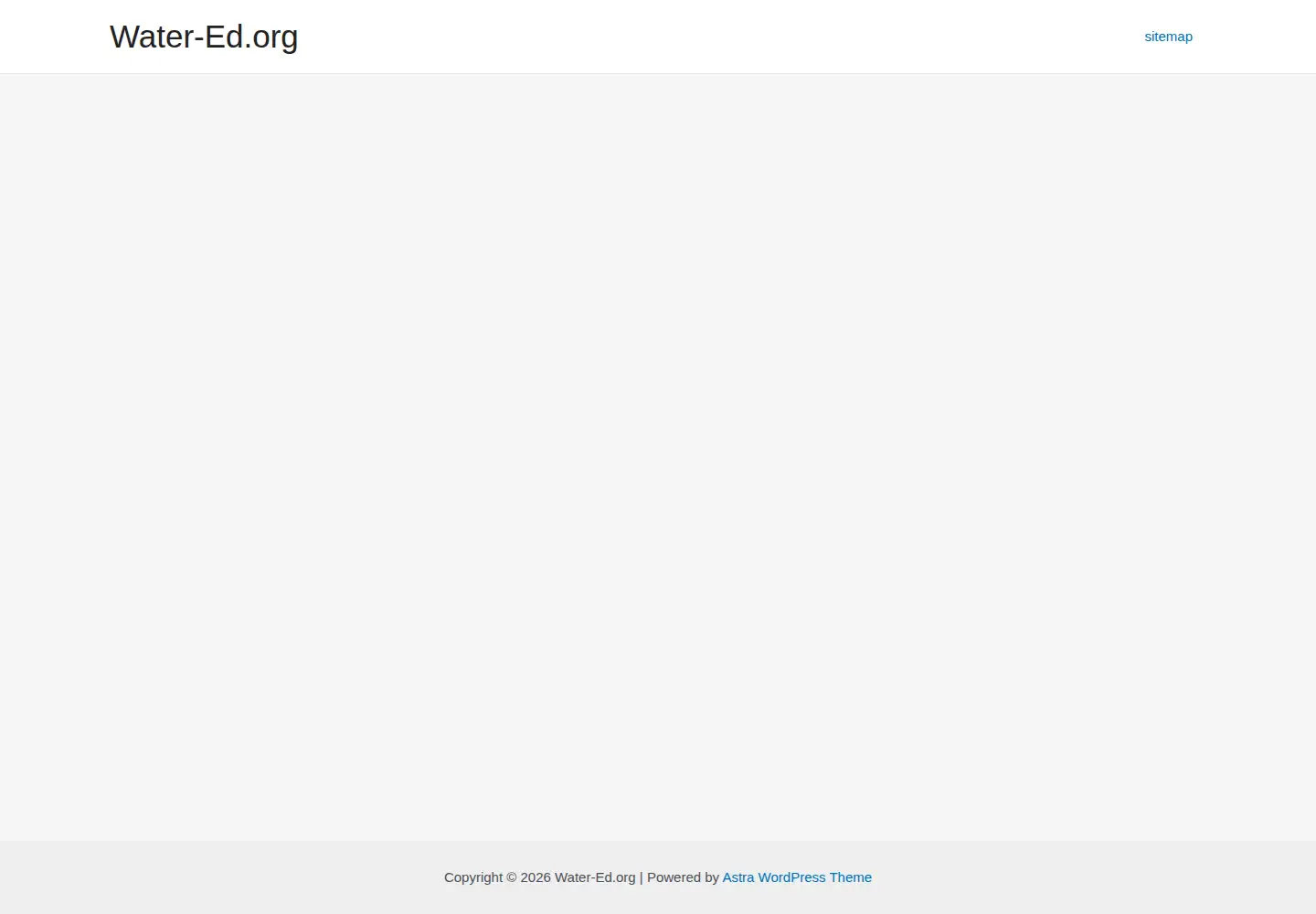 Screenshot of water-ed.org