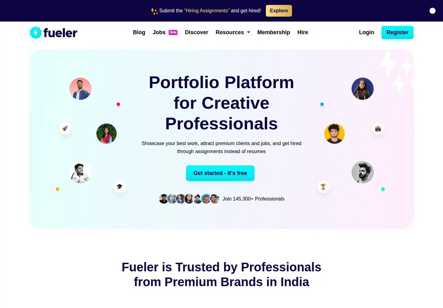 Captured homepage of fueler.io in the current scan