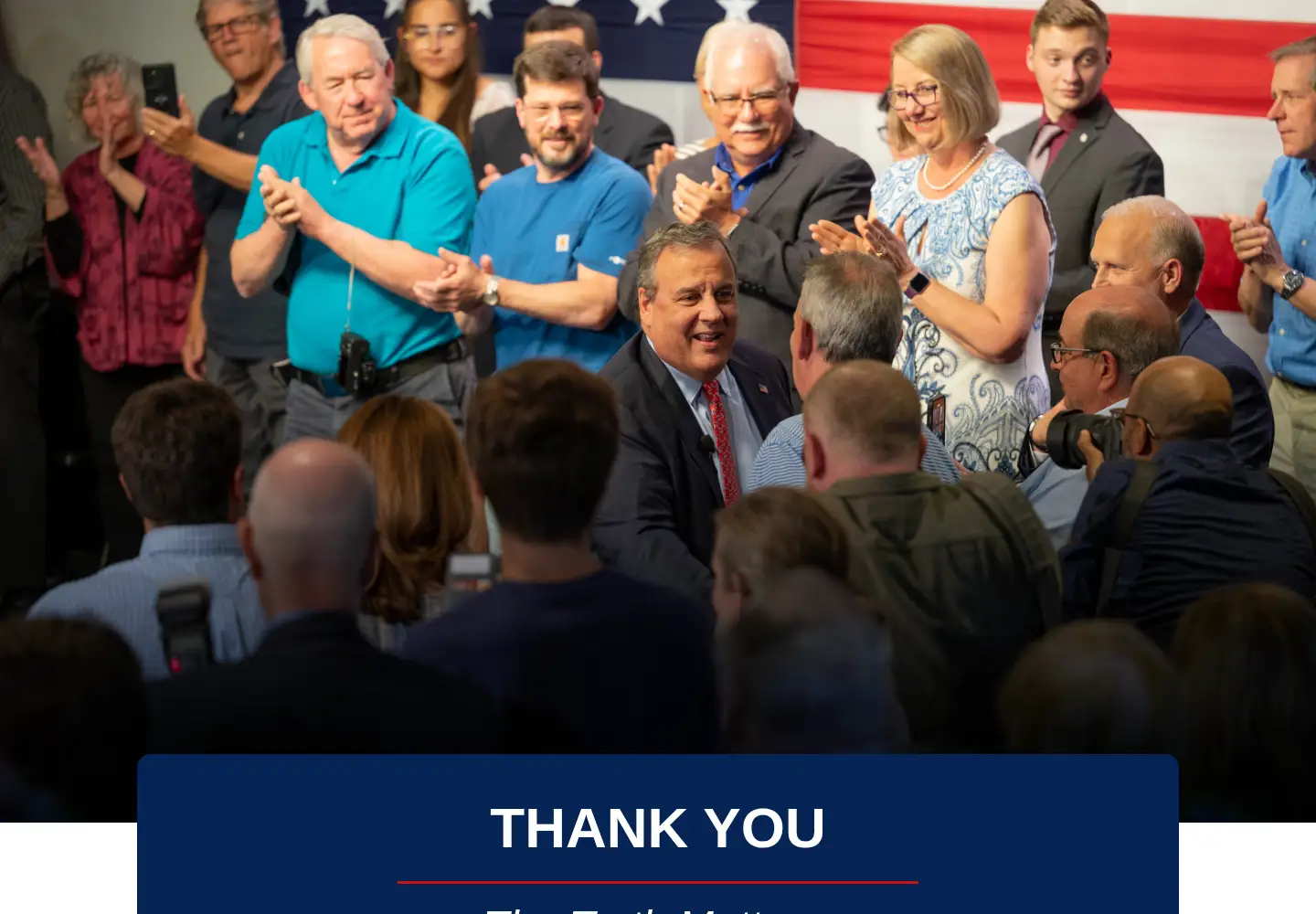 Captured homepage of chrischristie.com in the current scan