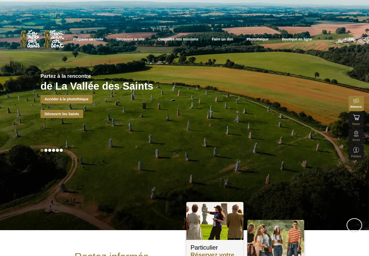 Captured homepage of lavalleedessaints.com in the current scan