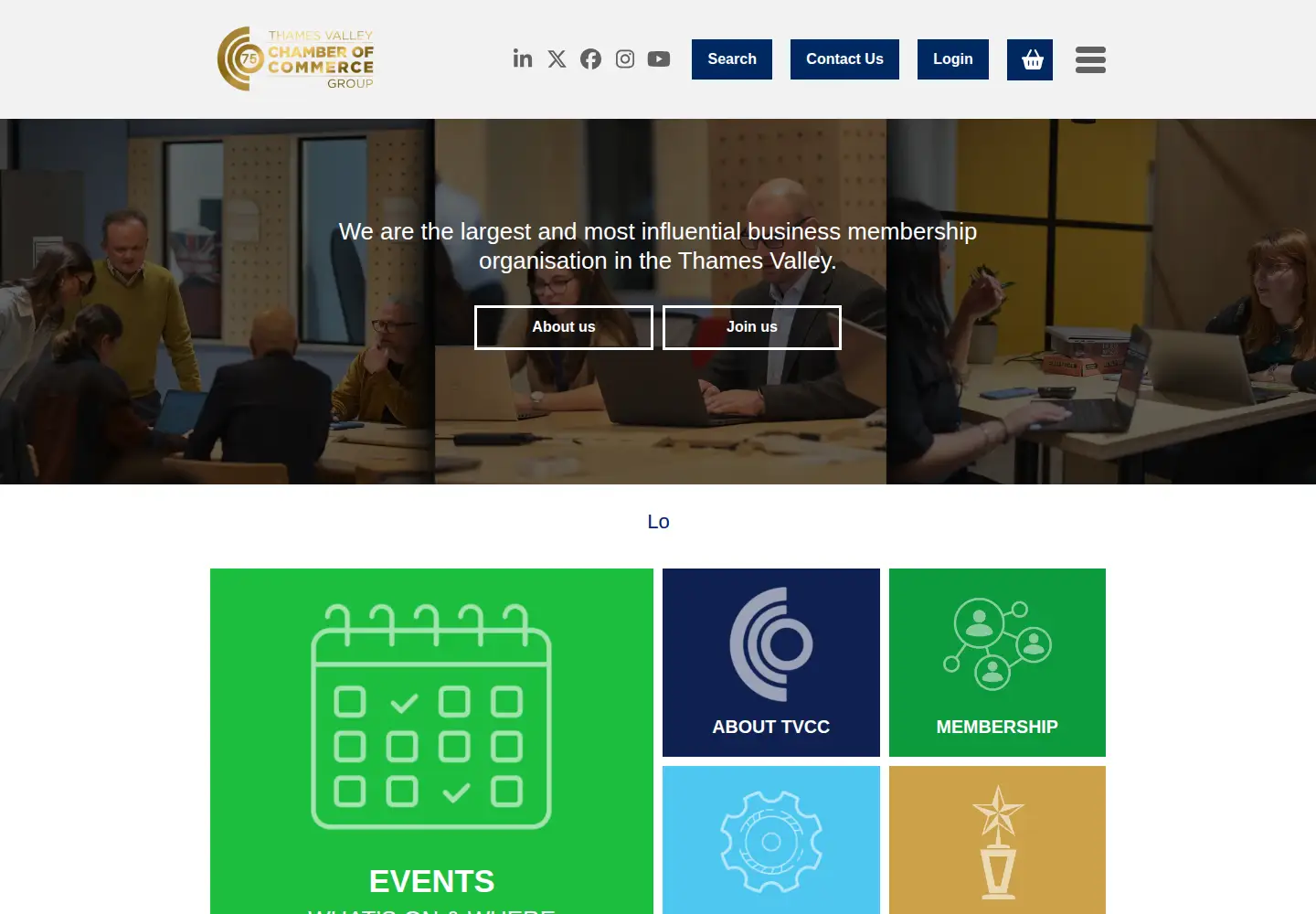 Captured homepage of thamesvalleychamber.co.uk in the current scan