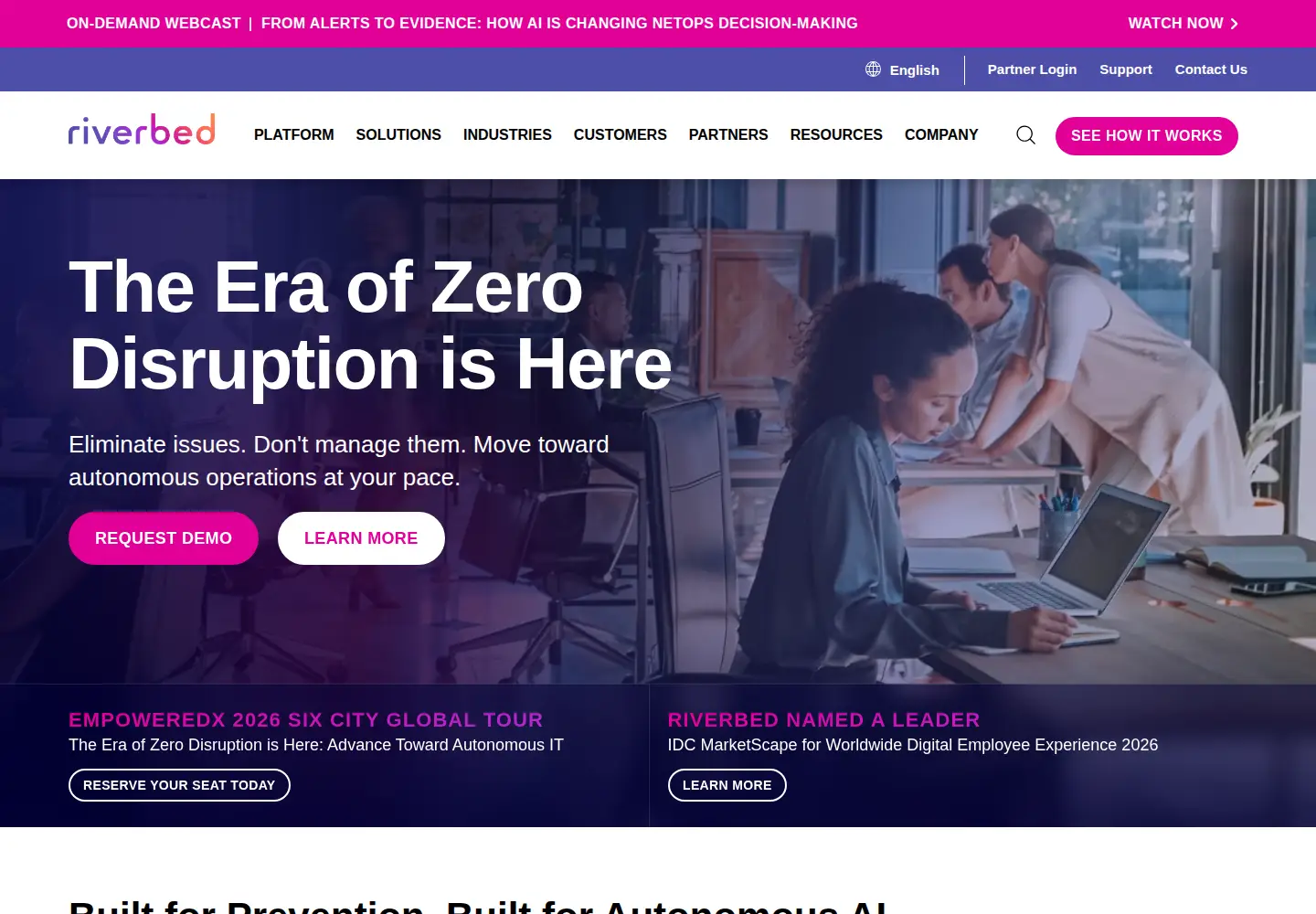 Screenshot of aternity.com
