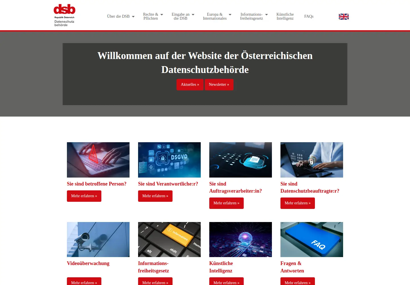 Screenshot of dsb.gv.at