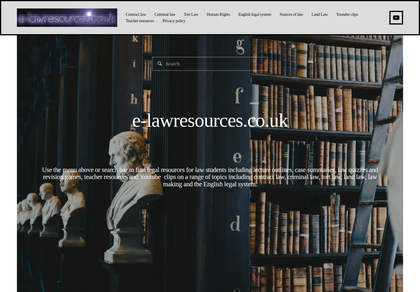 Screenshot of e-lawresources.co.uk