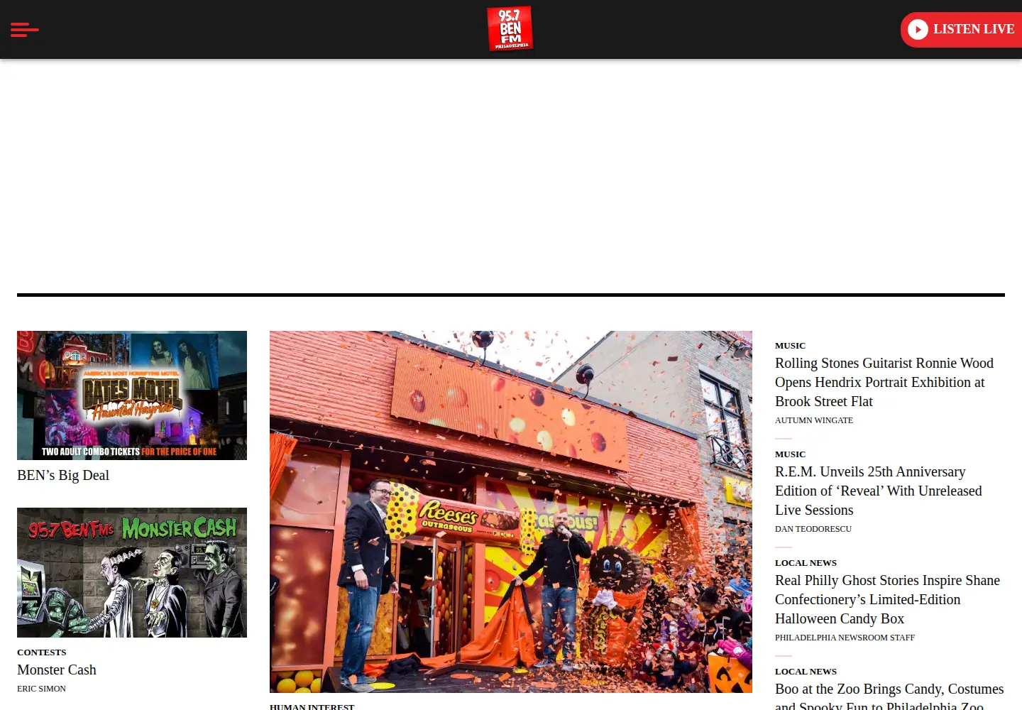 Screenshot of 957benfm.com