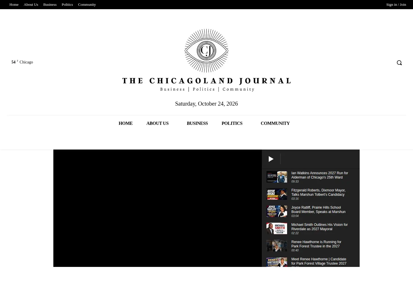 Screenshot of thesouthlandjournal.com