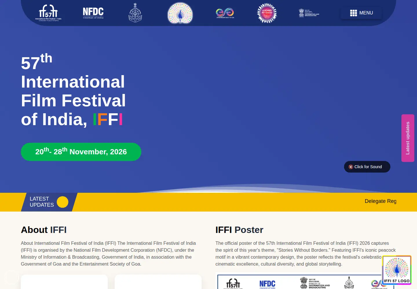 Screenshot of iffigoa.org