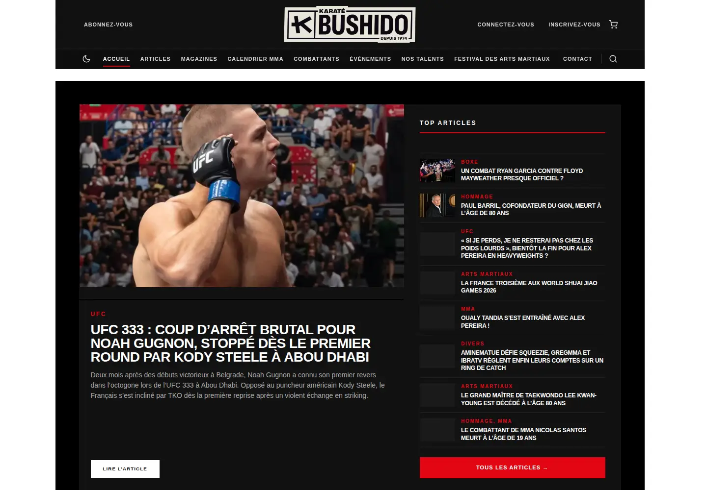 Screenshot of karatebushido.com