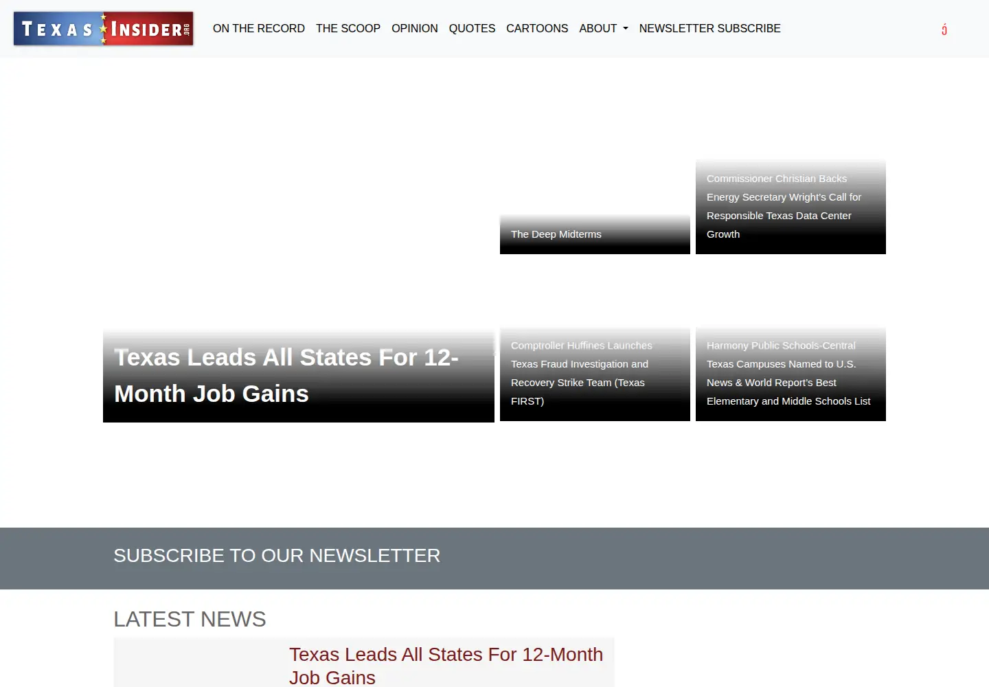 Screenshot of texasinsider.org