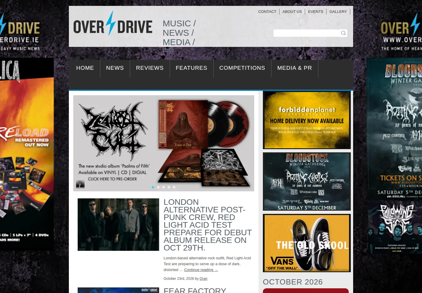 Screenshot of overdrive.ie