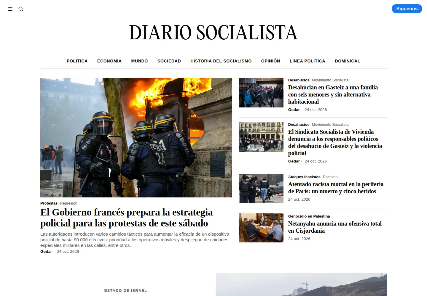 Screenshot of diariosocialista.net