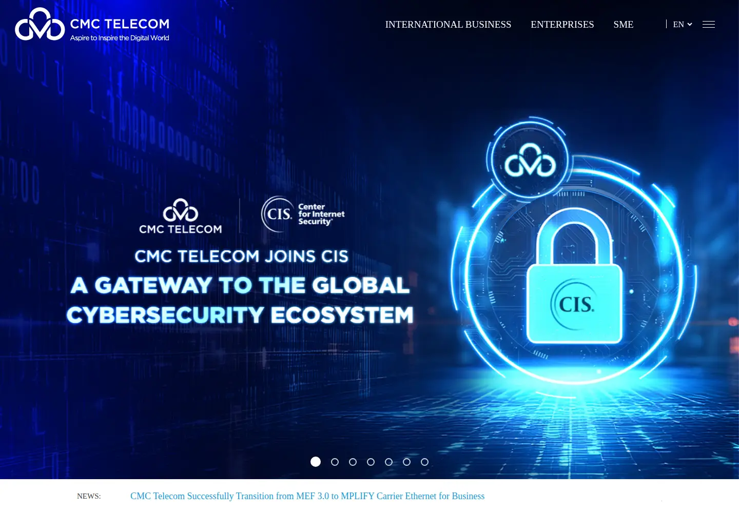 Screenshot of cmctelecom.vn