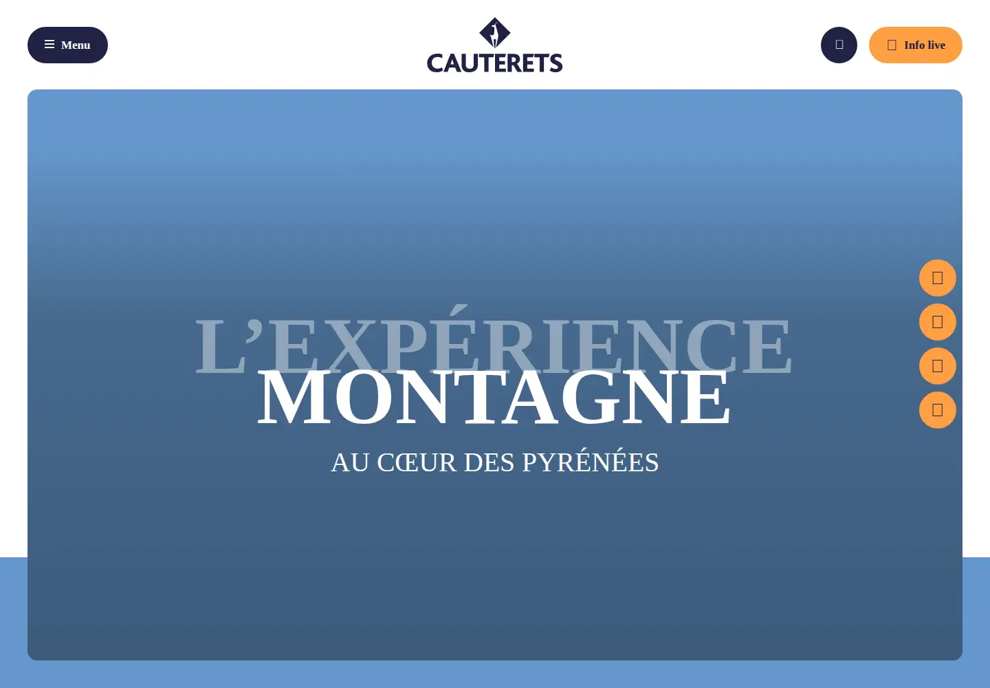 Screenshot of cauterets.com