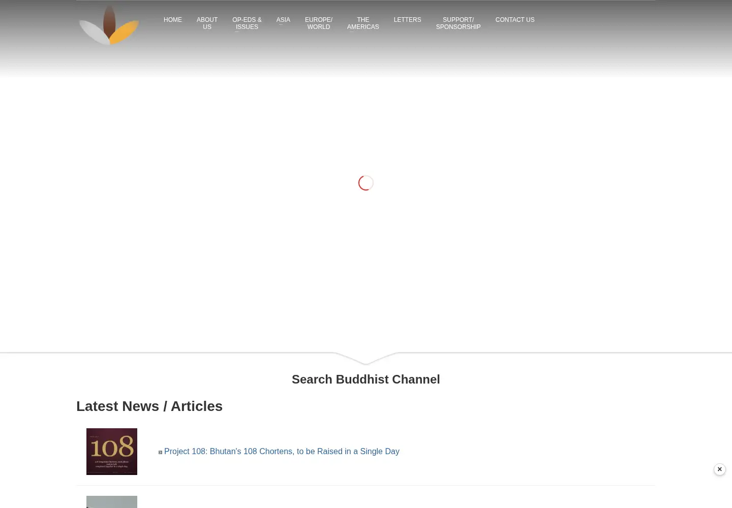 Screenshot of buddhistchannel.tv