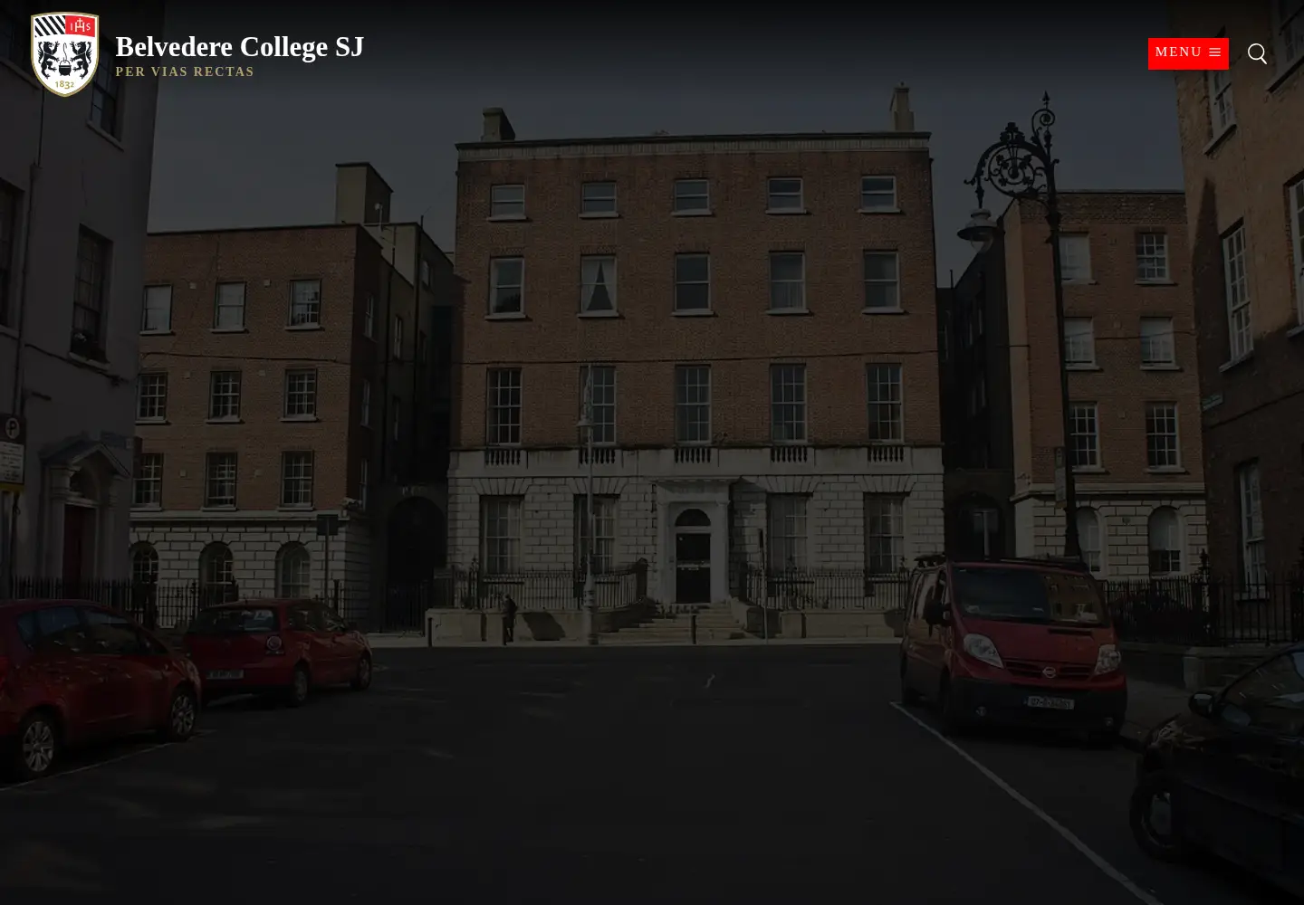 Captured homepage of belvederecollege.ie in the current scan