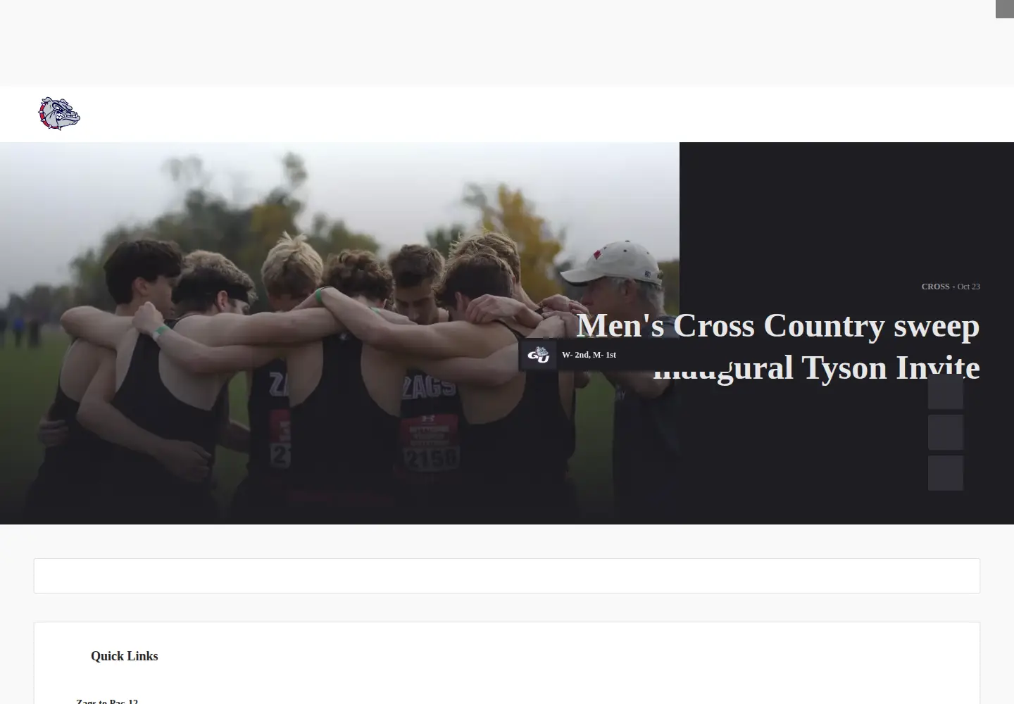 Captured homepage of gozags.com in the current scan