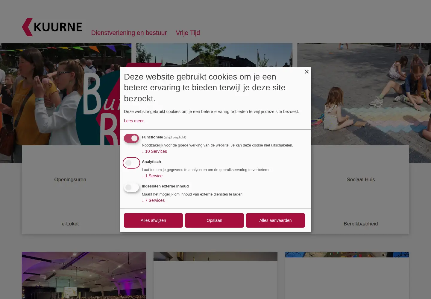 Screenshot of kuurne.be