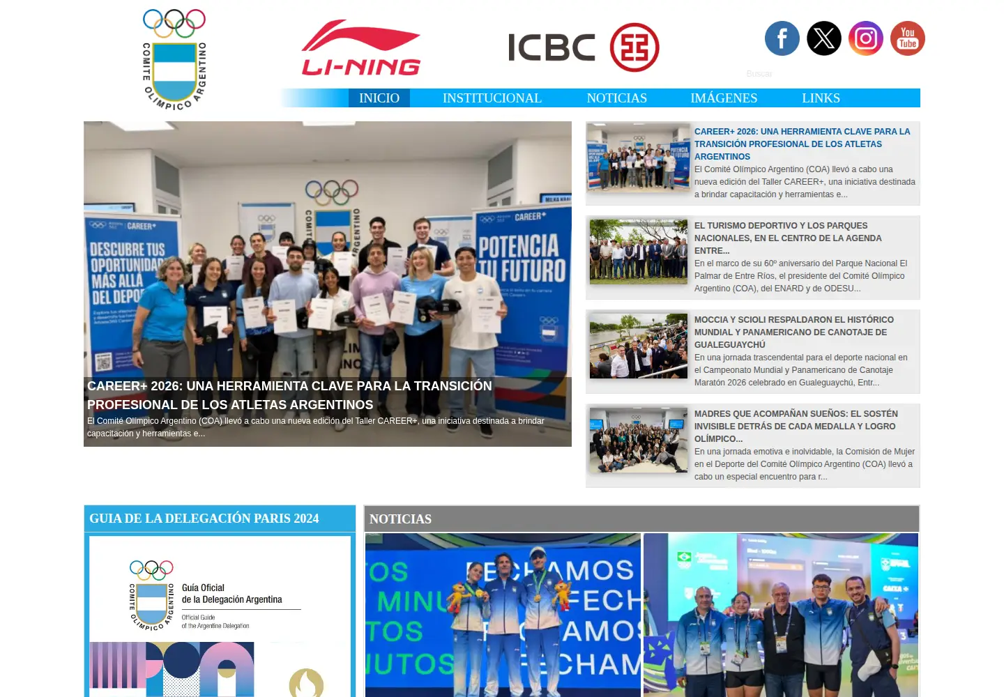 Screenshot of coarg.org.ar