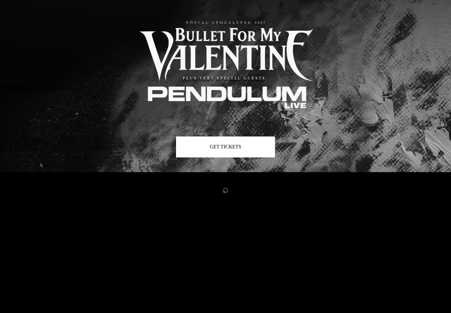 Captured homepage of bulletformyvalentine.com in the current scan