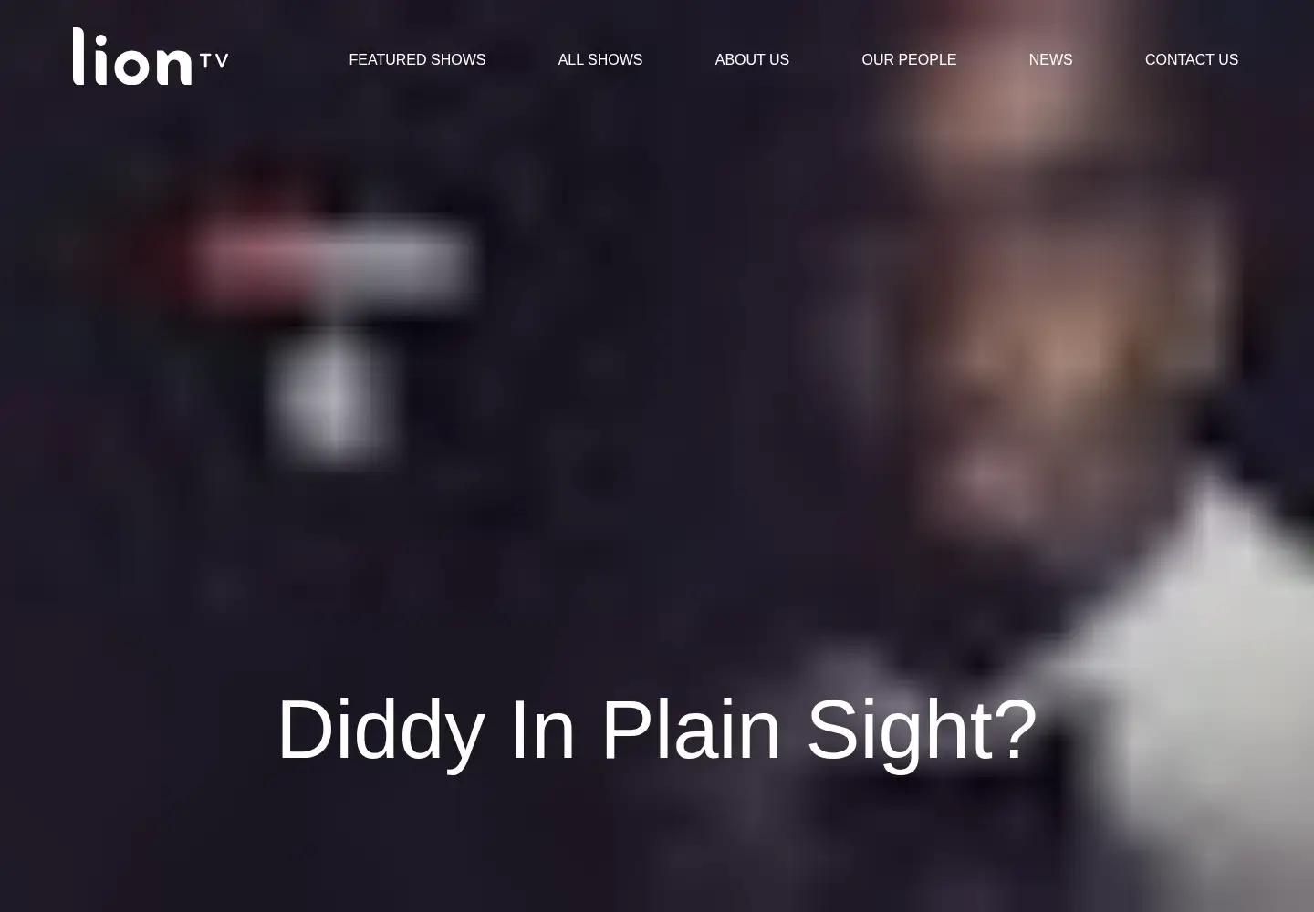Captured homepage of liontv.com in the current scan