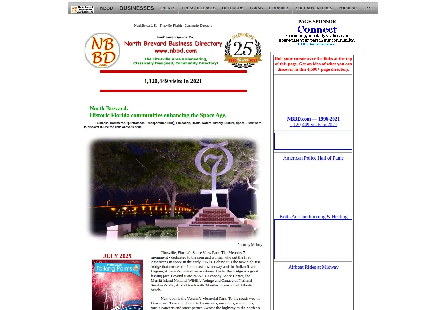 Captured homepage of nbbd.com in the current scan