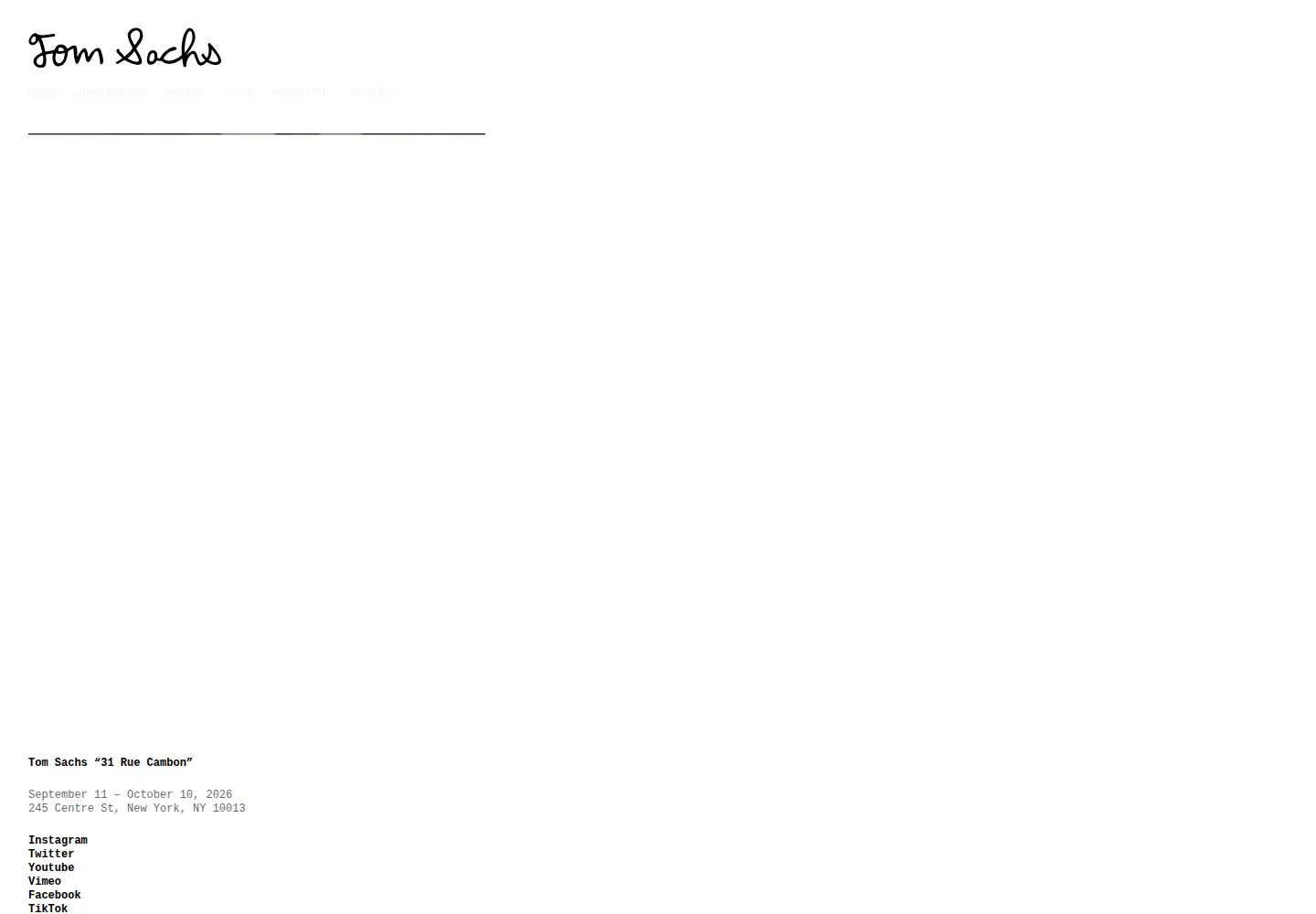 Screenshot of tomsachs.org