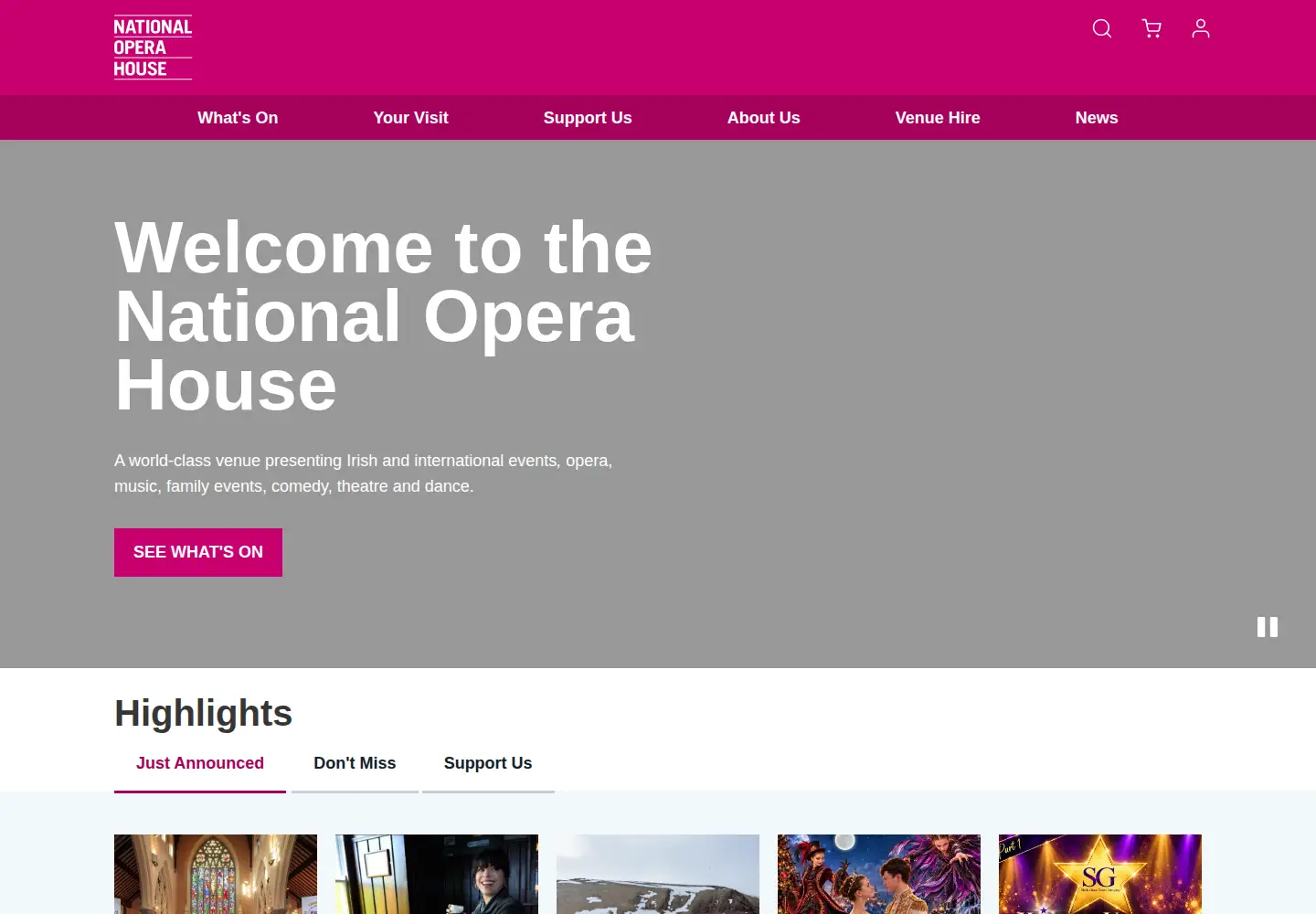 Captured homepage of nationaloperahouse.ie in the current scan