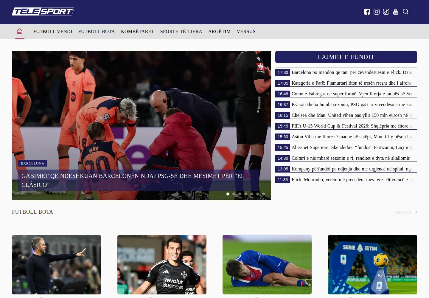 Screenshot of telesport.al