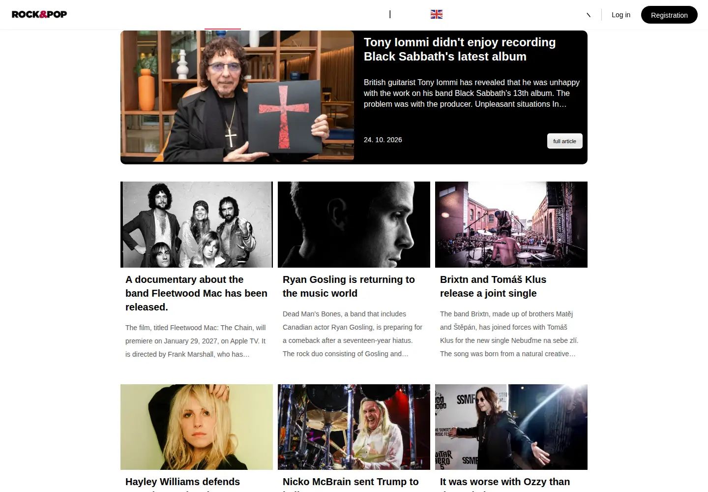 Screenshot of rockandpop.eu