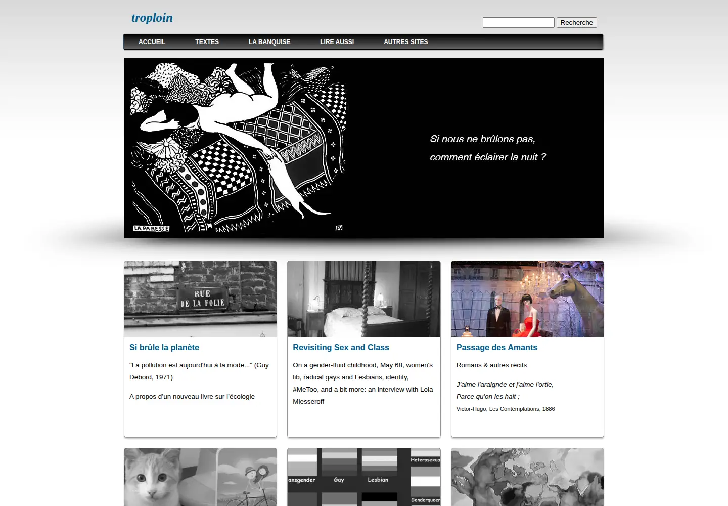 Screenshot of troploin.fr