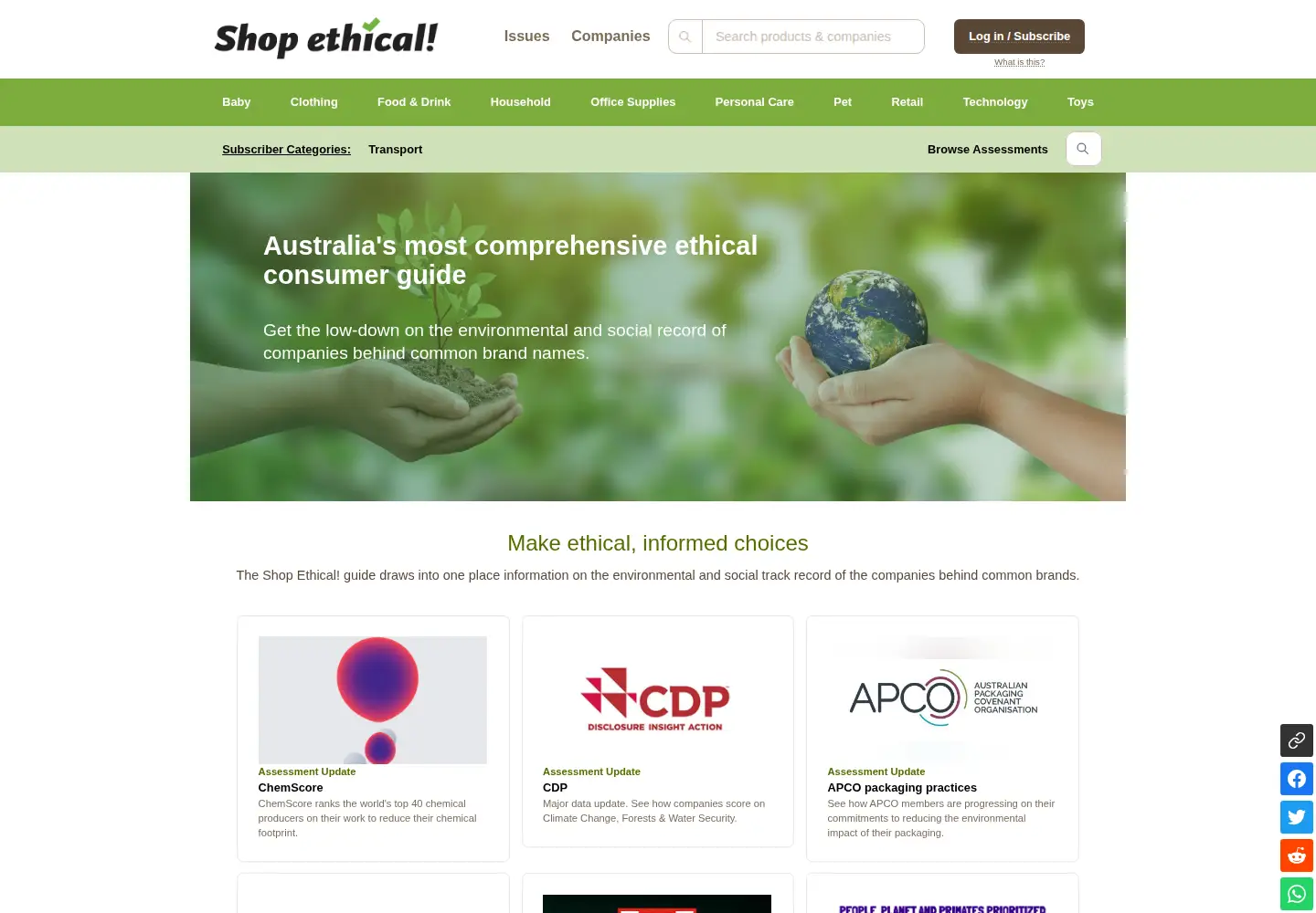 Screenshot of ethical.org.au