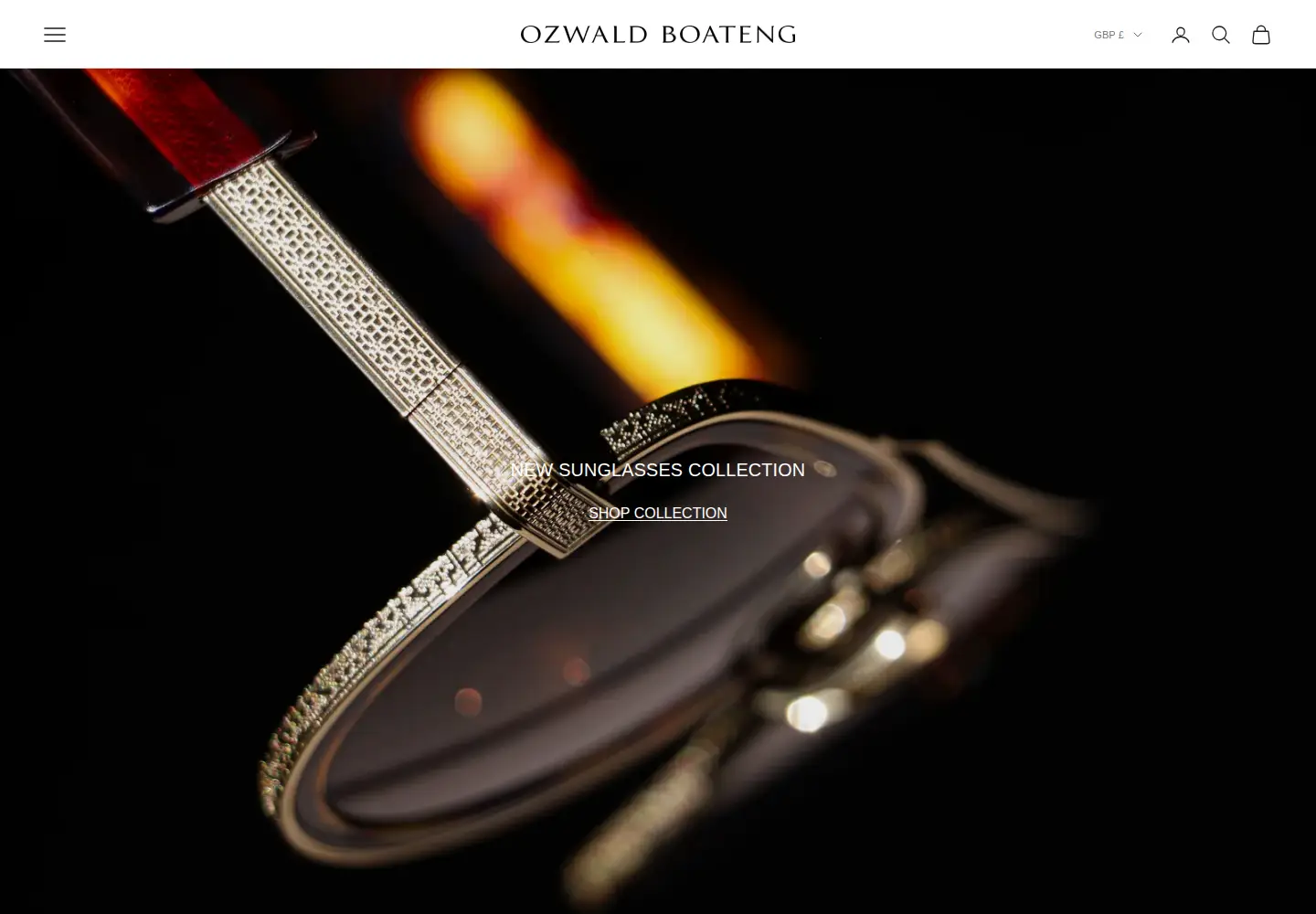 Captured homepage of ozwaldboateng.co.uk in the current scan