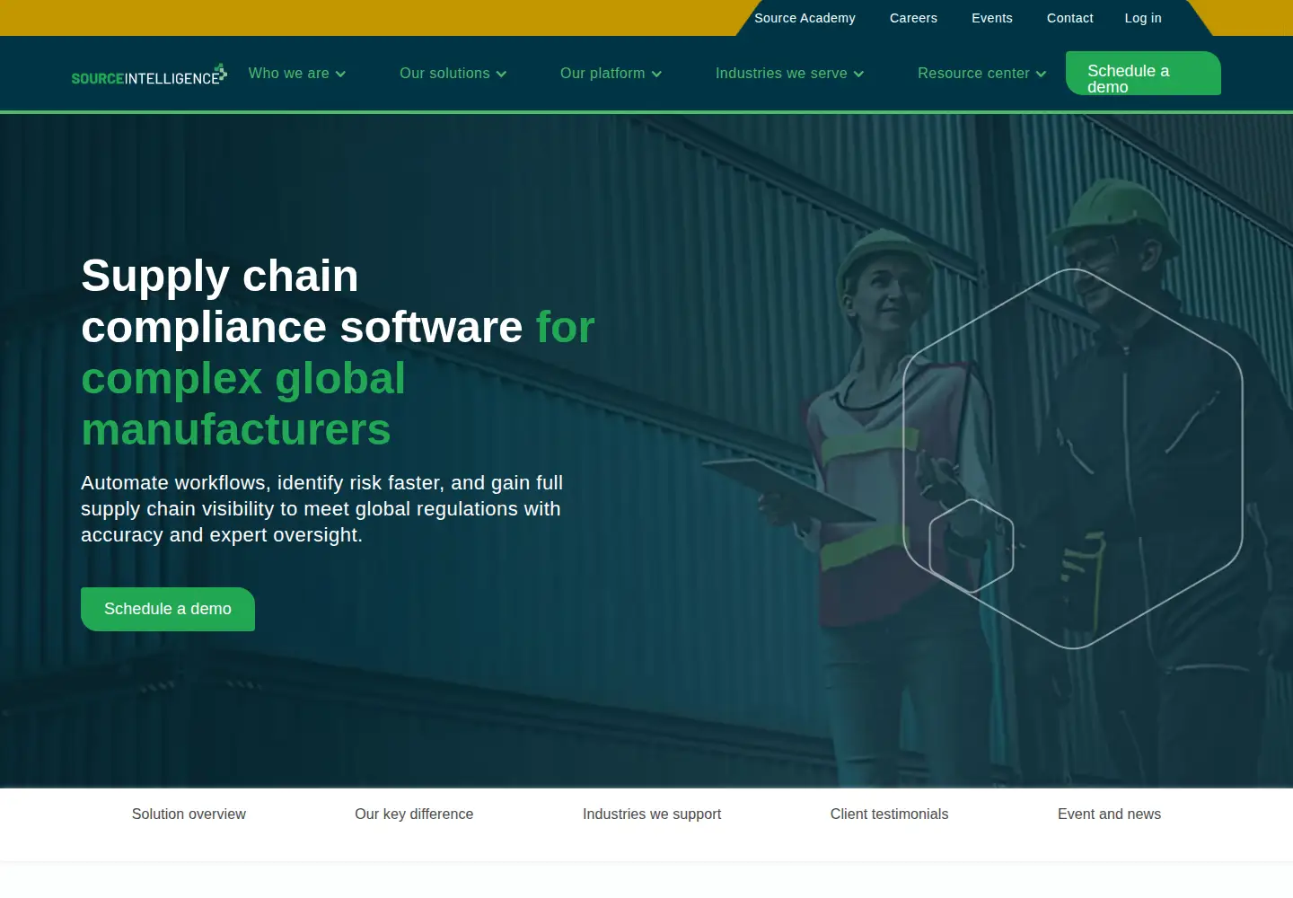 Screenshot of sourceintelligence.com