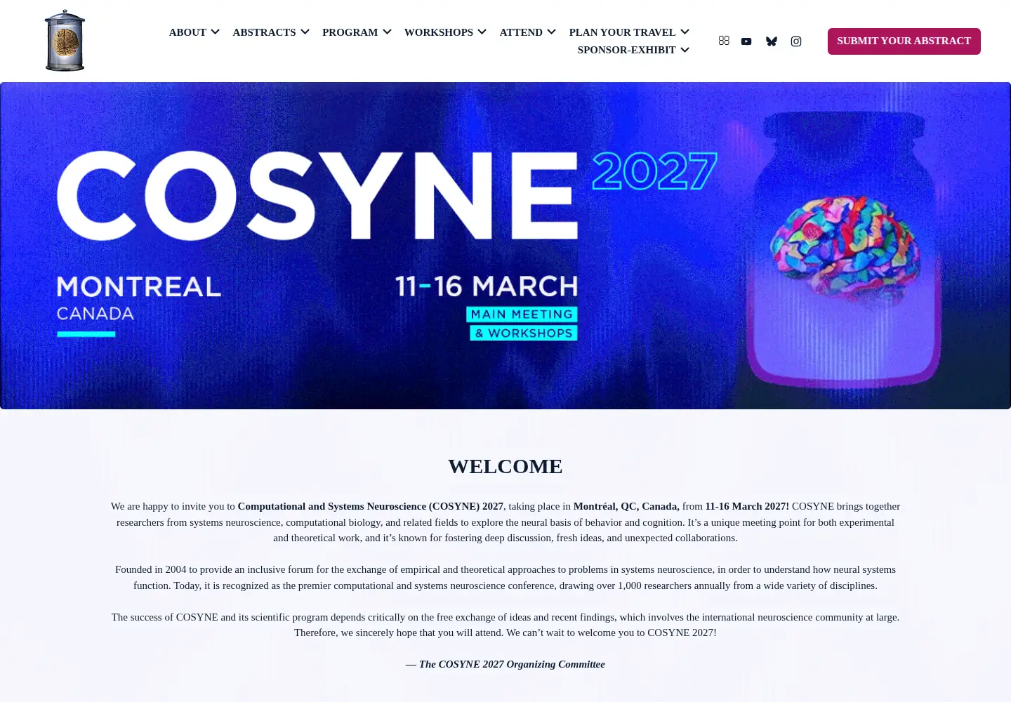 Screenshot of cosyne.org