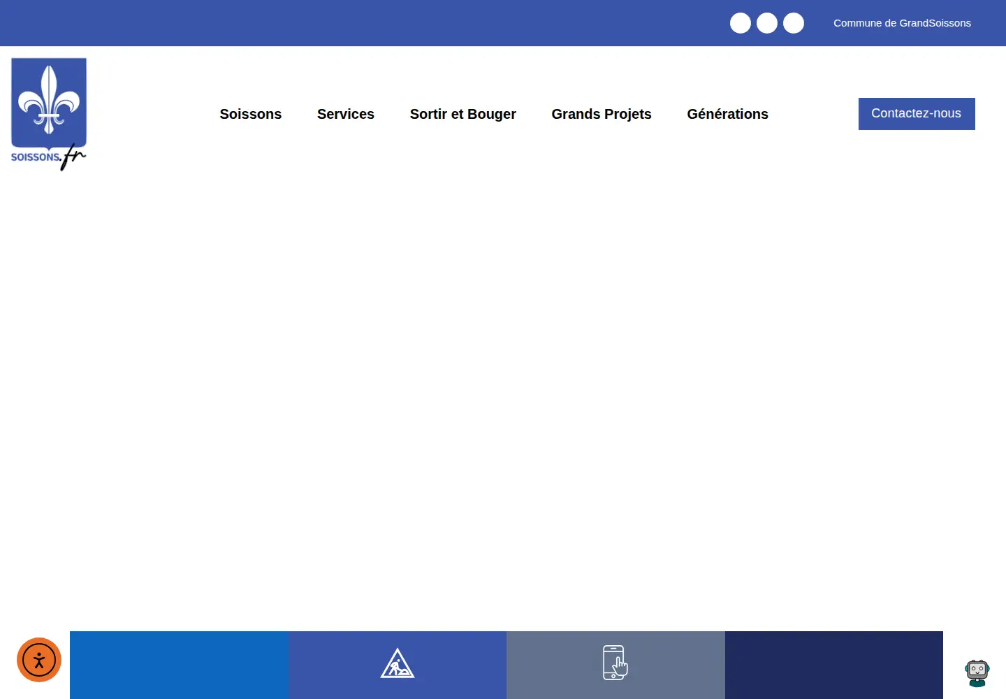 Captured homepage of ville-soissons.fr in the current scan
