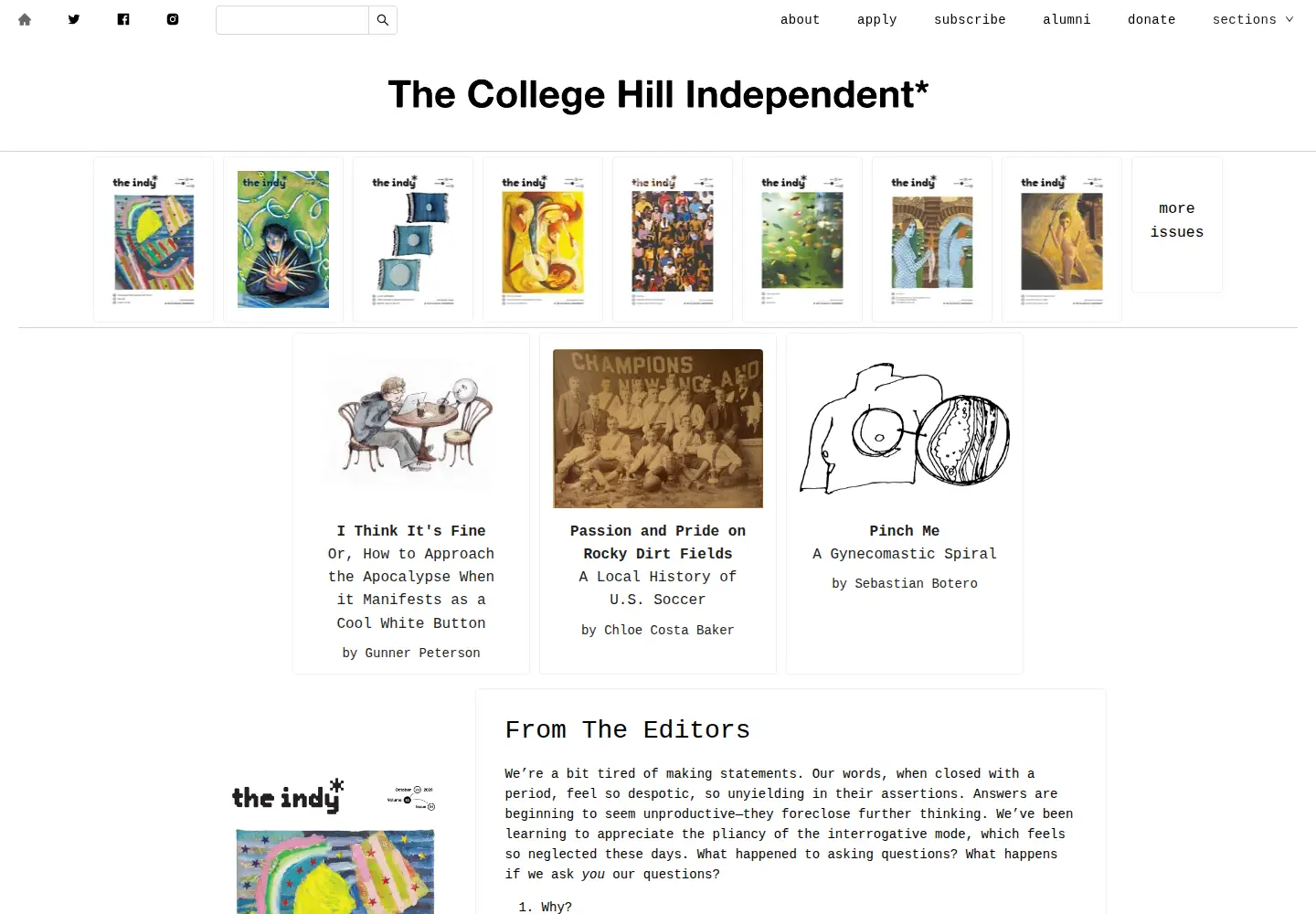 Screenshot of theindy.org