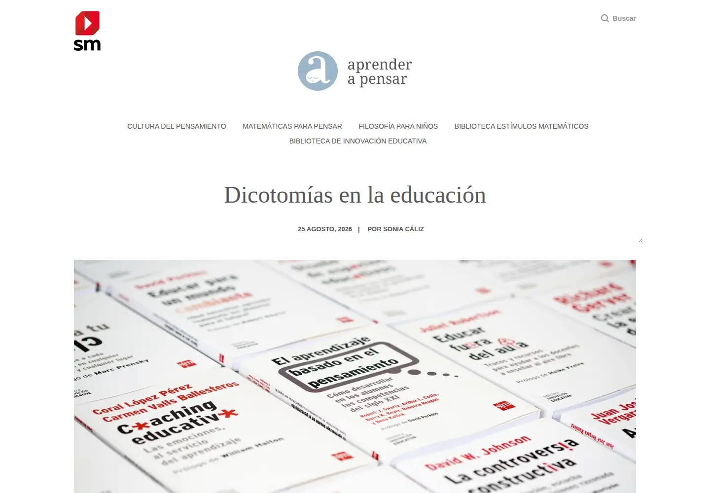 Captured homepage of aprenderapensar.net in the current scan
