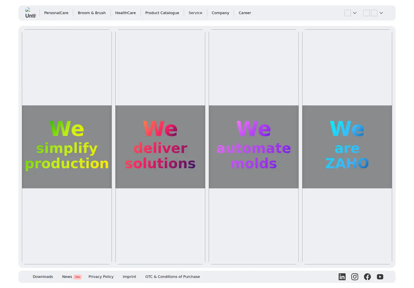Screenshot of zahoransky.com