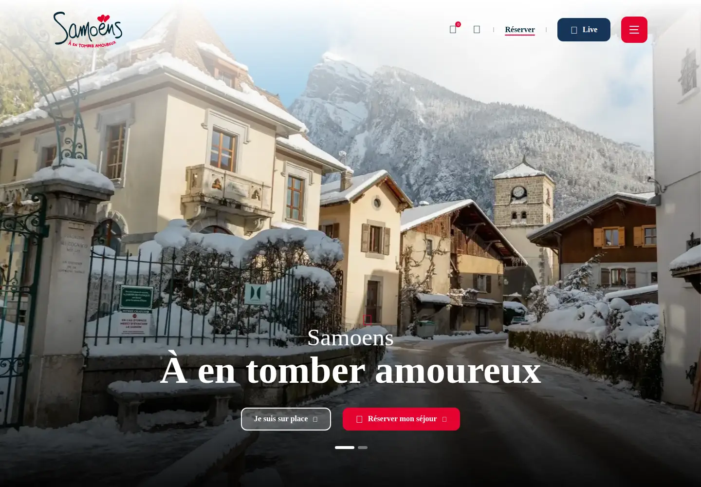 Screenshot of samoens.com
