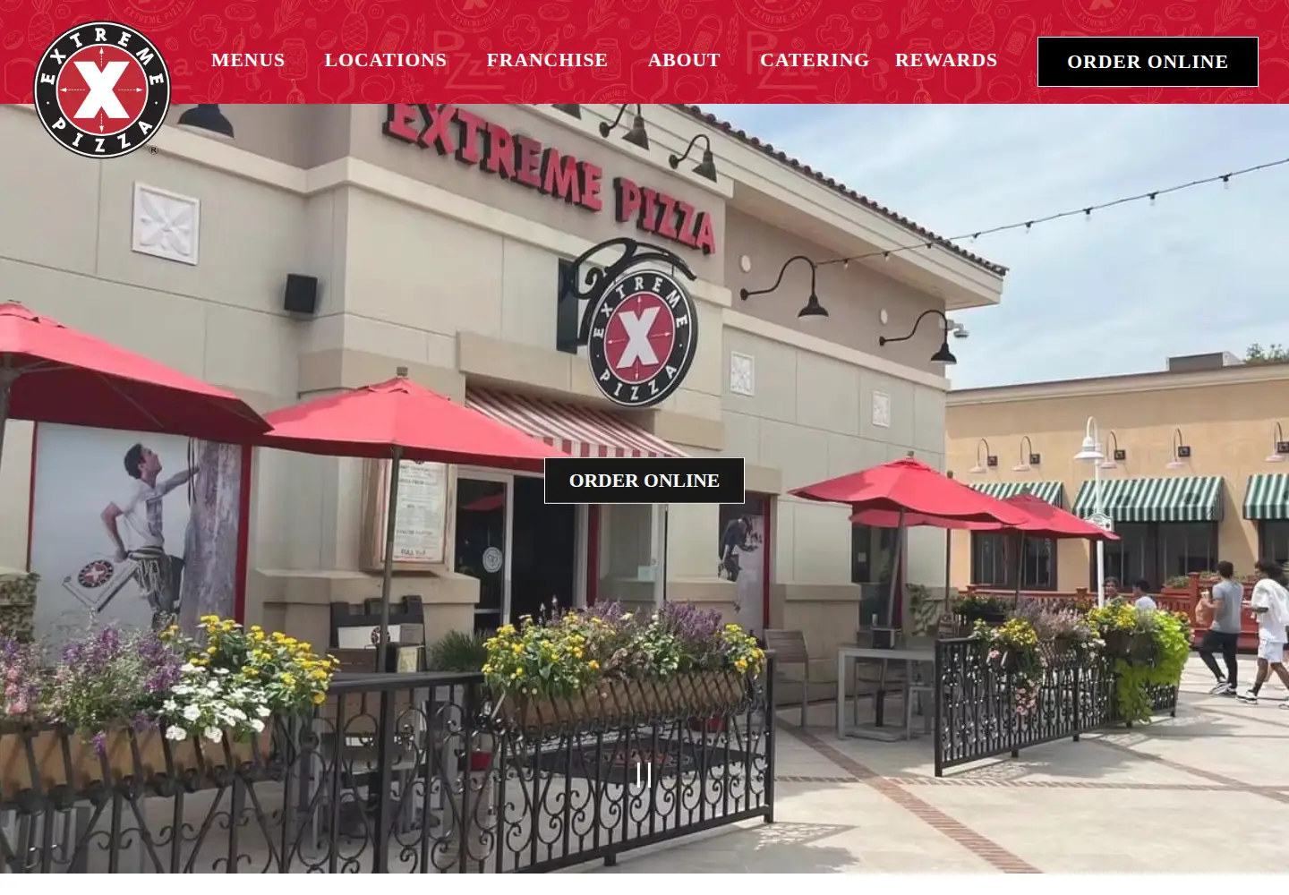 Screenshot of extremepizza.com