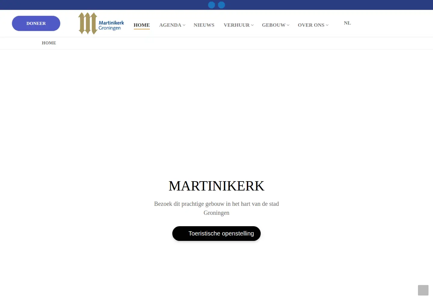 Screenshot of martinikerk.nl