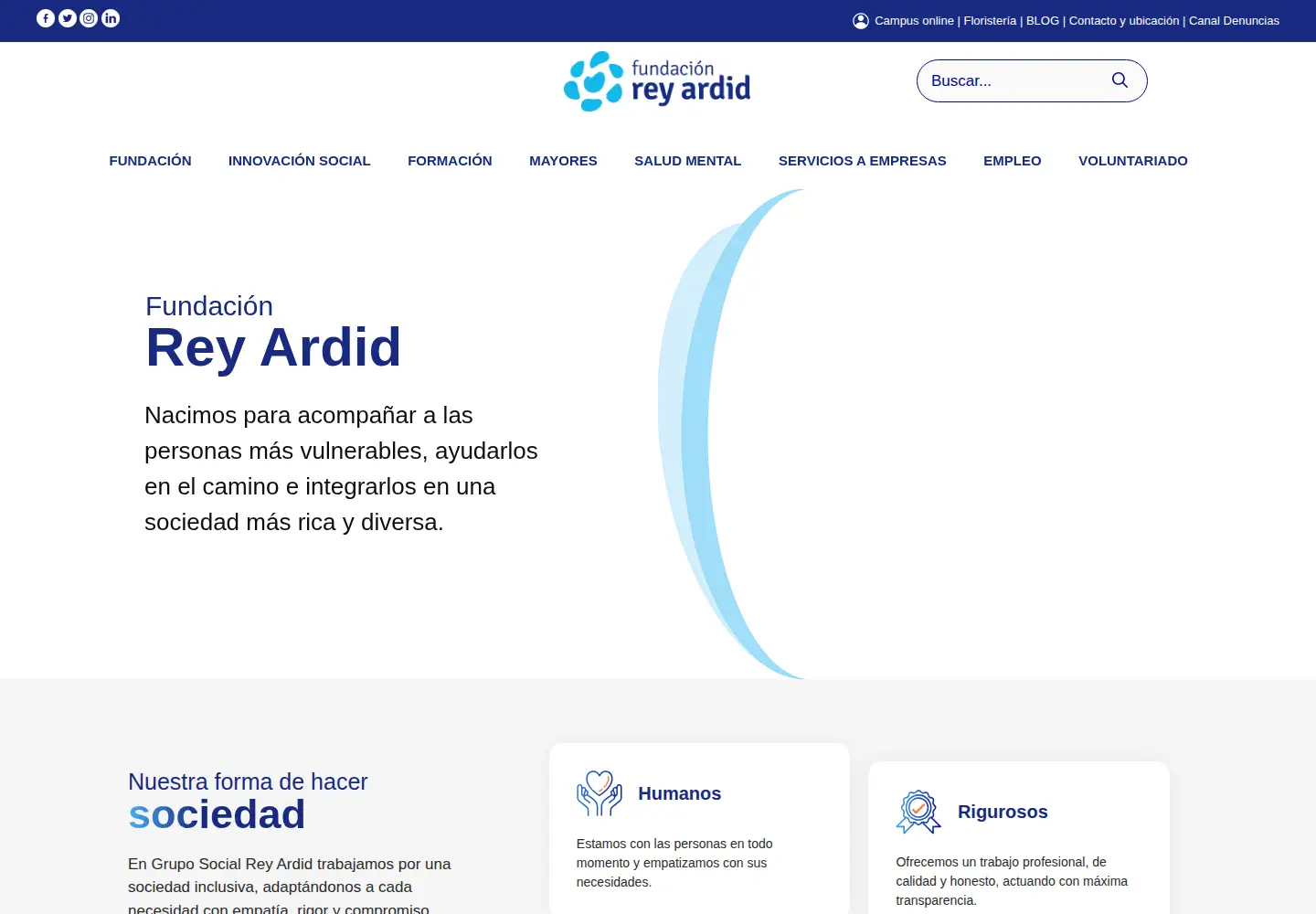 Captured homepage of reyardid.org in the current scan