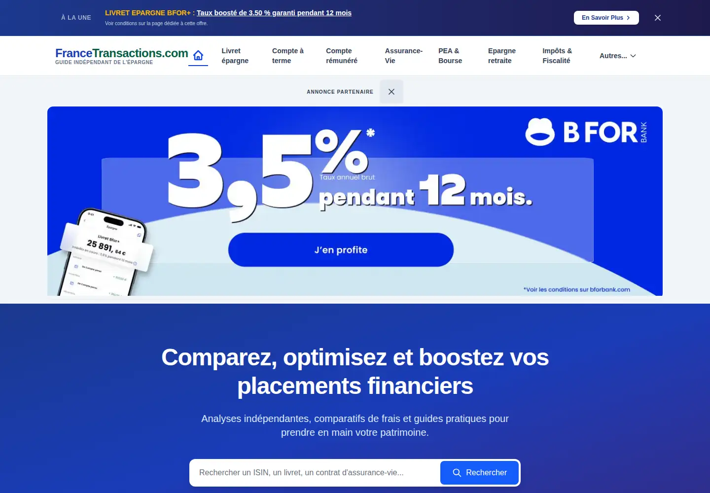 Screenshot of francetransactions.com
