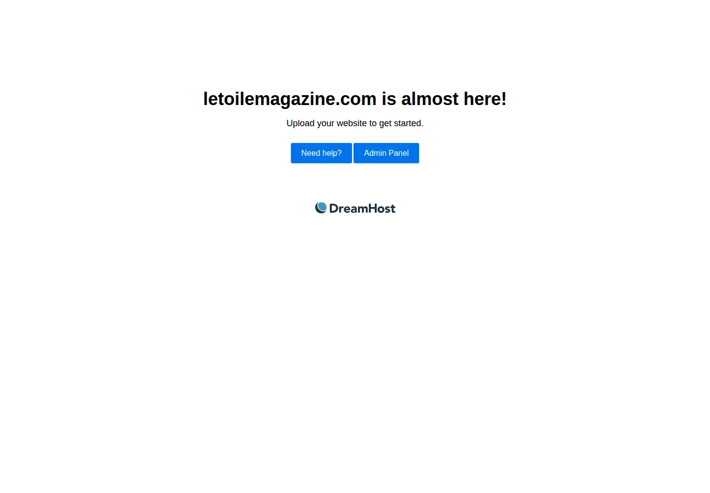 Captured homepage of letoilemagazine.com in the current scan