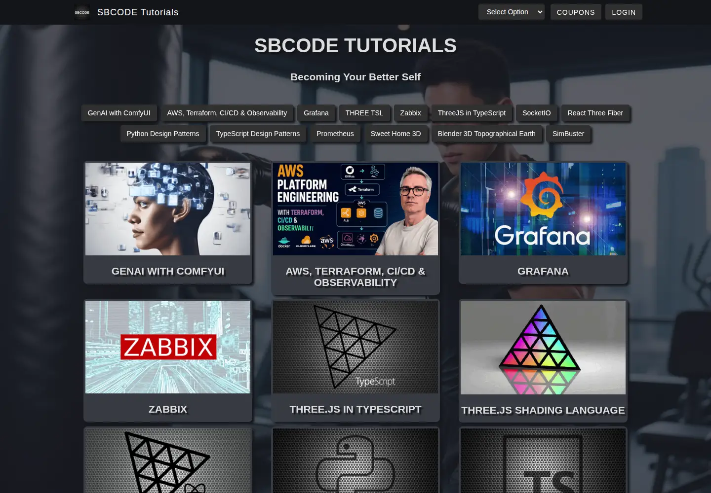 Screenshot of sbcode.net