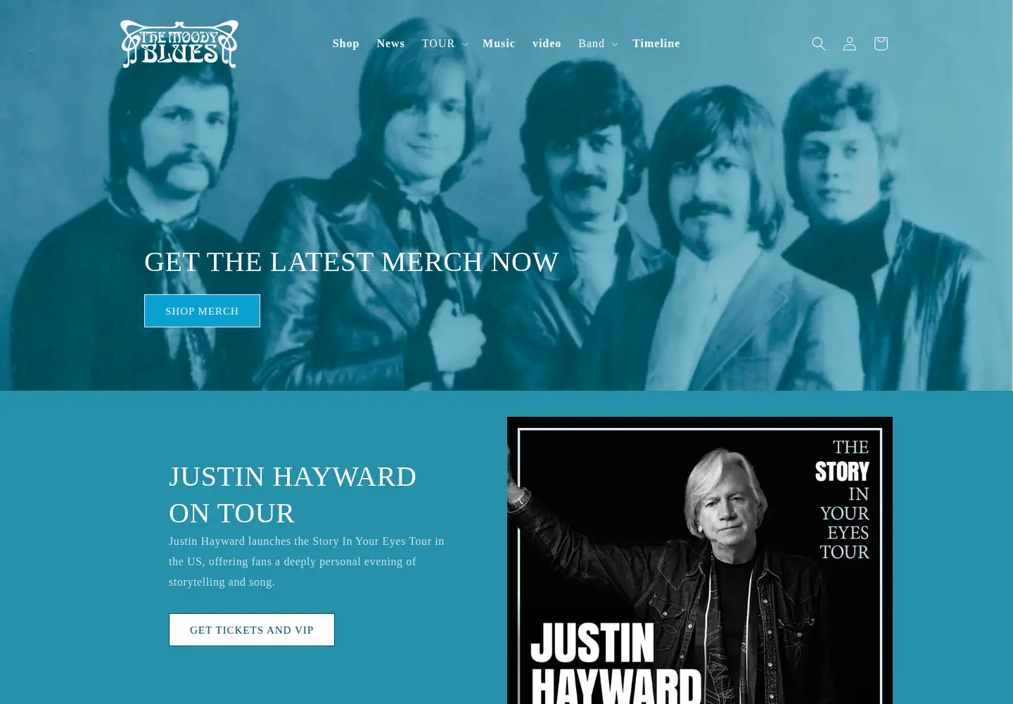 Captured homepage of moodybluestoday.com in the current scan