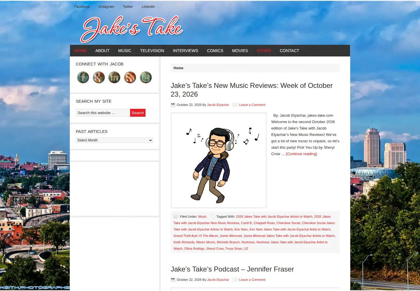 Screenshot of jakes-take.com