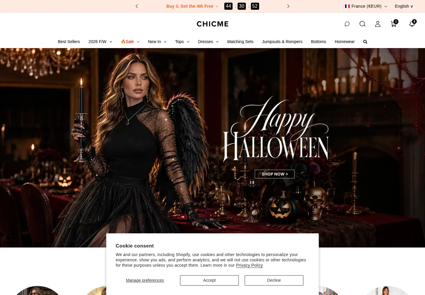 Screenshot of chicme.com