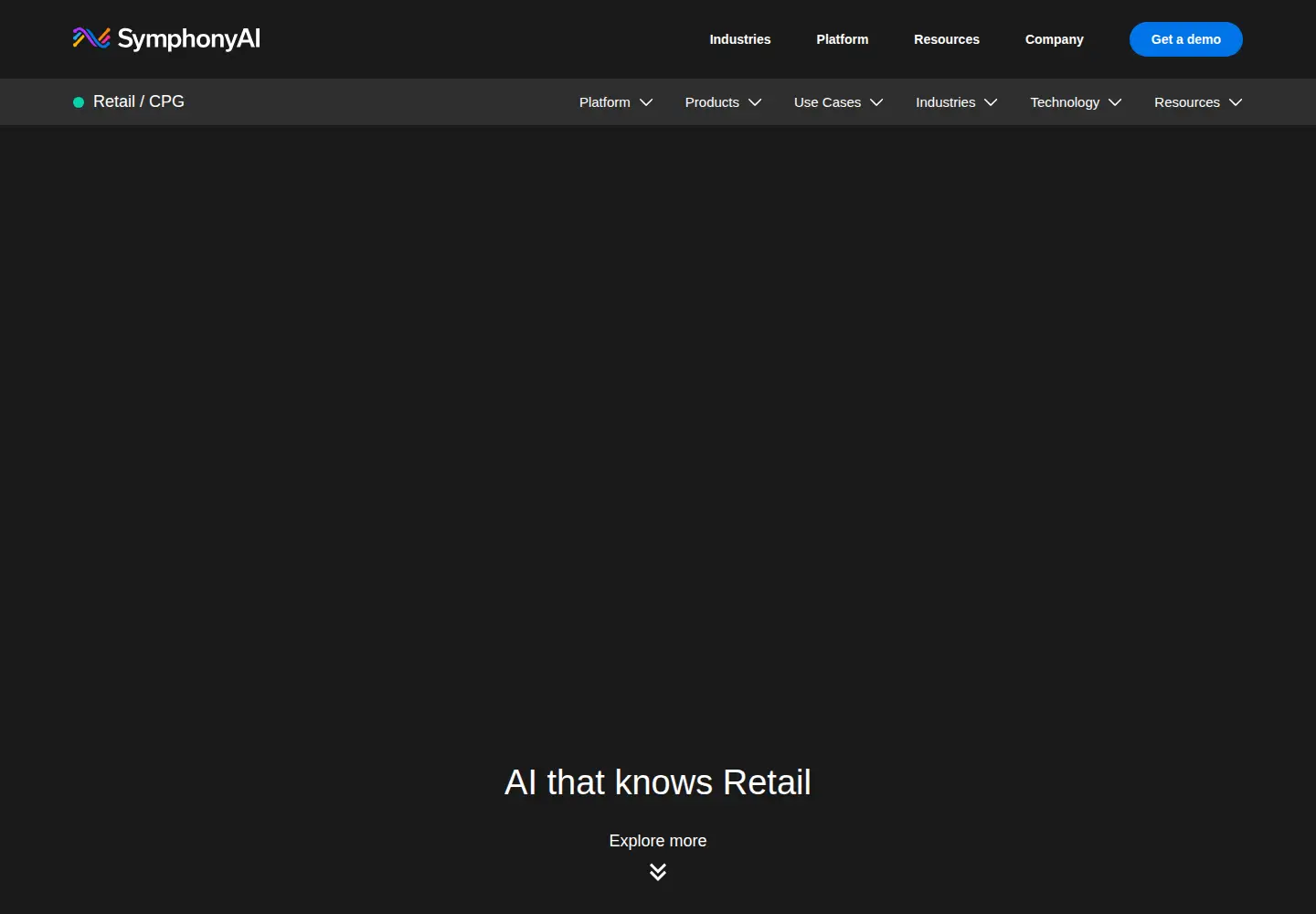 Screenshot of symphonyretailai.com