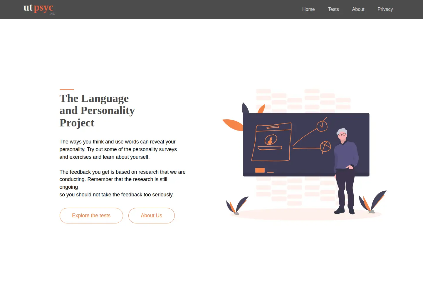Screenshot of utpsyc.org
